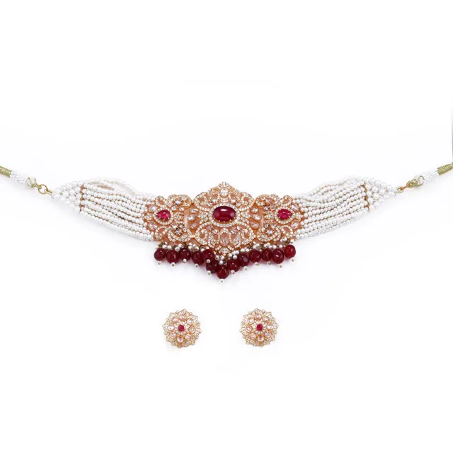 Ruby Collar by Jewels by RF, view 2