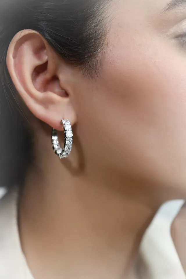 Baguette Hoops by Jewels by RF