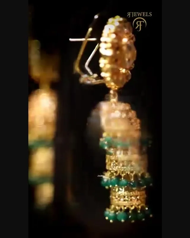 Jaipur Jhumkas by RF Jewels, view 2