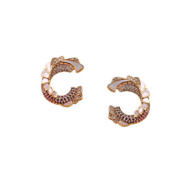 Mother of Pearl Earrings by Jewels by RF, view 3