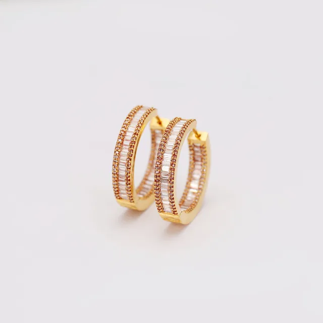Rose Gold Hoops by Jewels by RF, view 5
