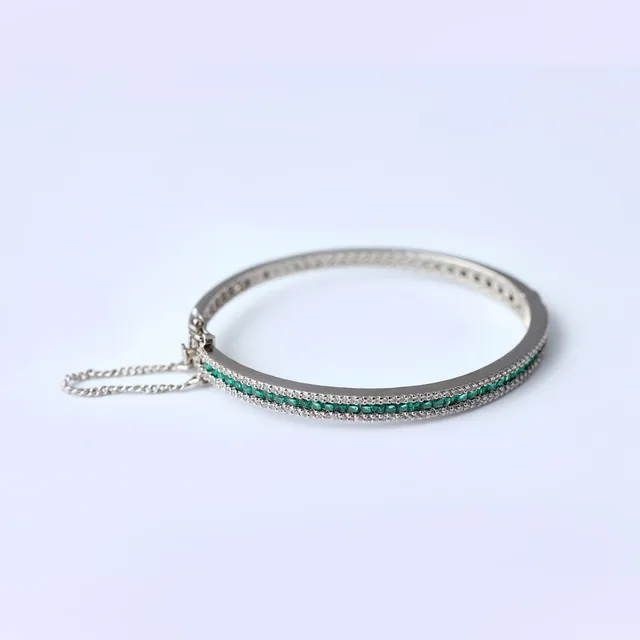 Emerald Bangle by Jewels by RF, view 2