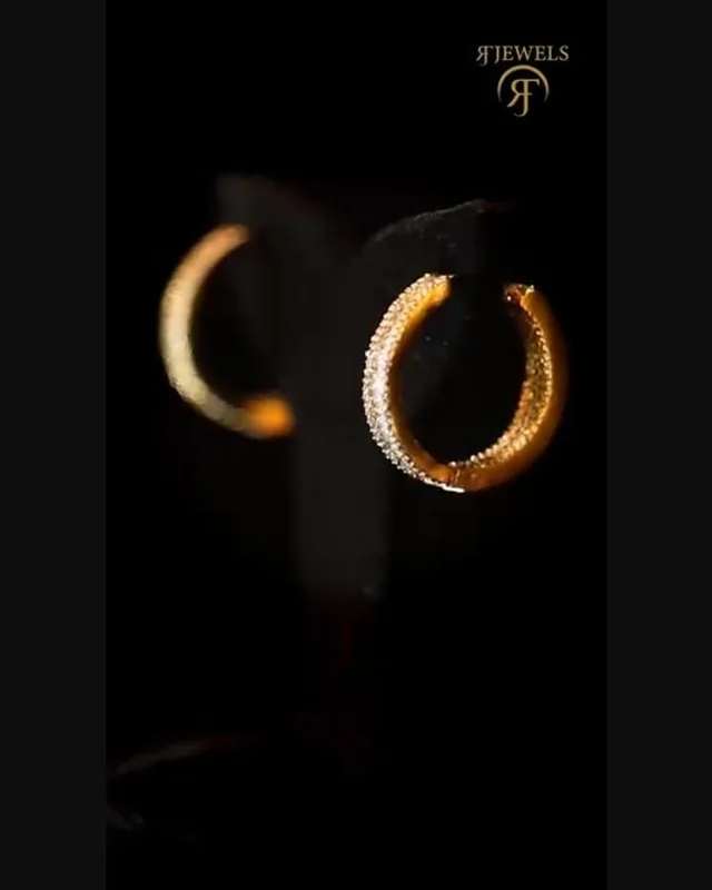 Rose Gold Hoops by RF Jewels, view 2
