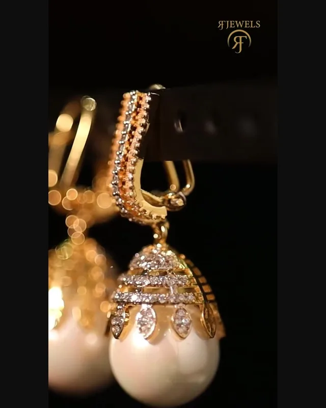 Pearl Earrings by RF Jewels, view 2