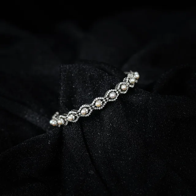 Pearl Bangle by Jewels by RF, view 2