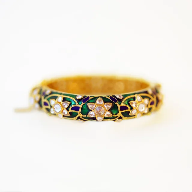Royal Meena Bangle by Jewels by RF, view 2