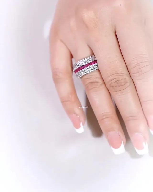 Tulip Ruby Band worn by our model, RF Jewels