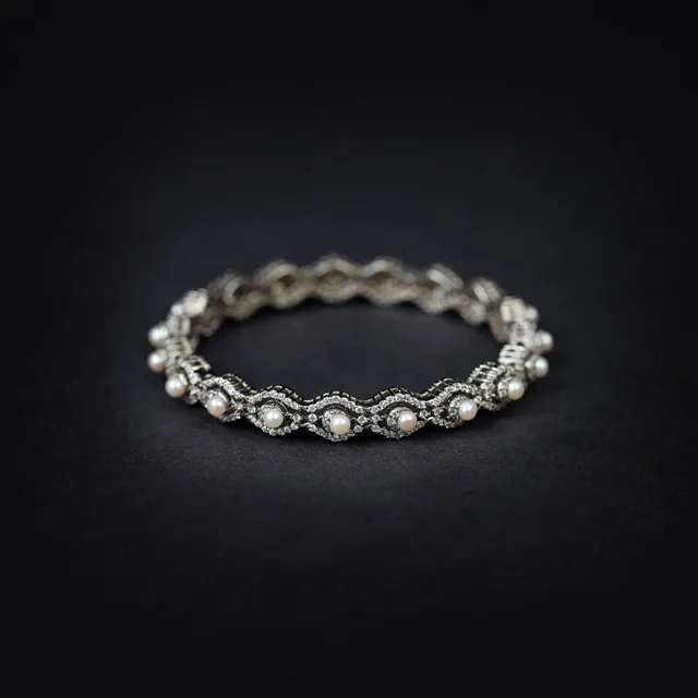 Pearl Bangle by Jewels by RF, view 5