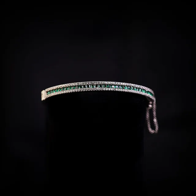 Emerald Bangle by Jewels by RF, view 4