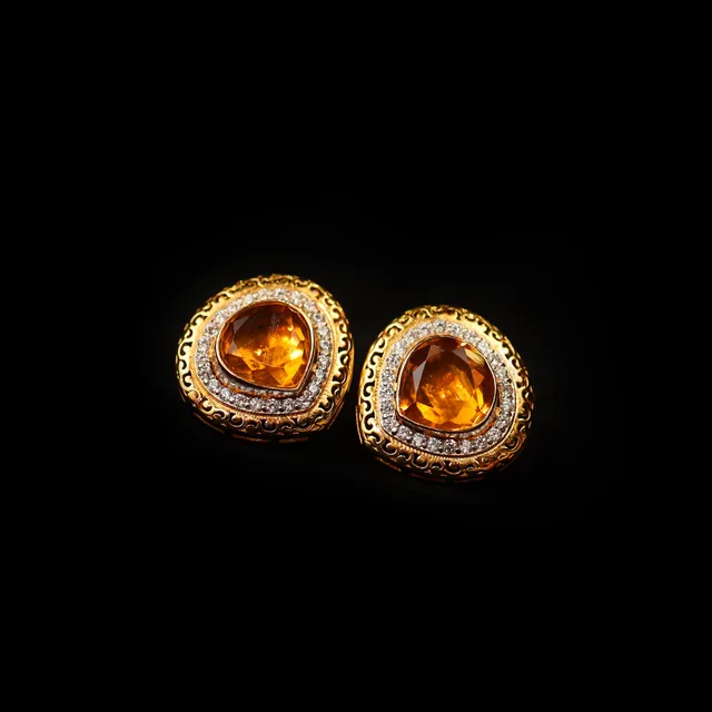 Citrine Halo by Jewels by RF, view 4
