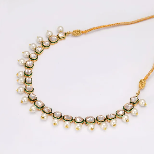 Polki Pearl Mala by Jewels by RF