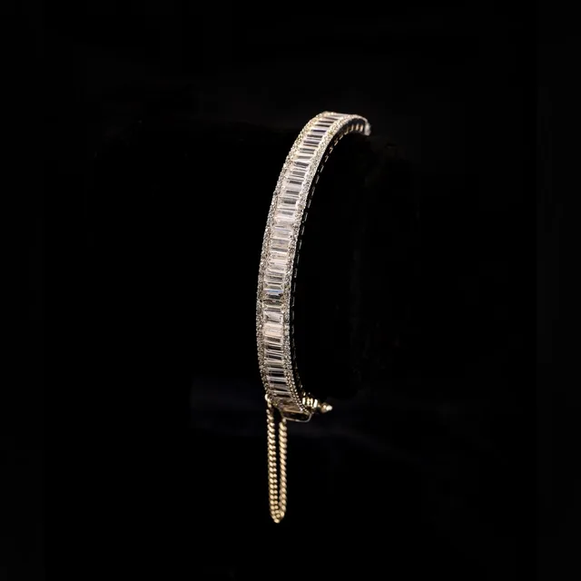 Baguette Bangle by Jewels by RF, view 3