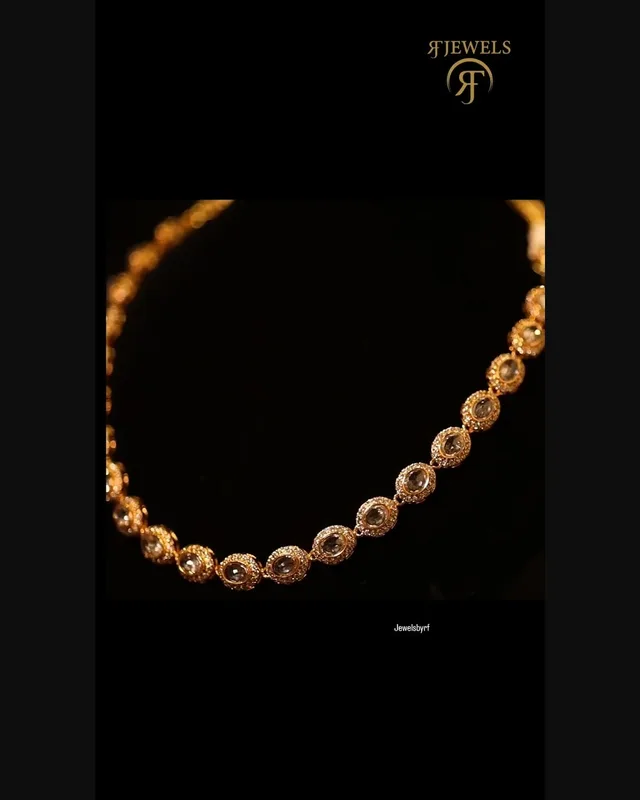 Polki Zircon Mala by RF Jewels, view 2