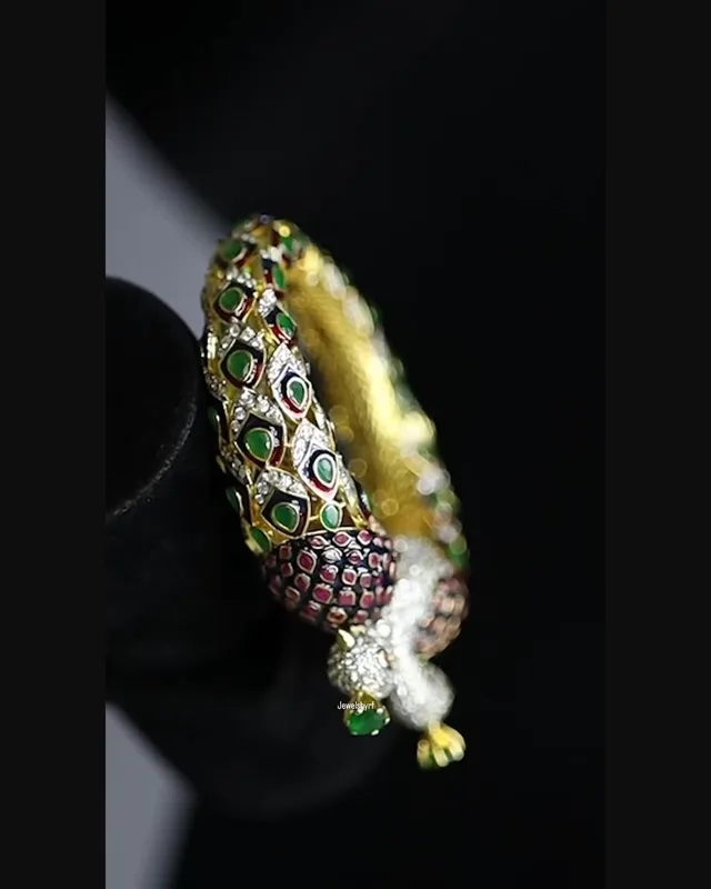 Garden Peacock Bangle by RF Jewels