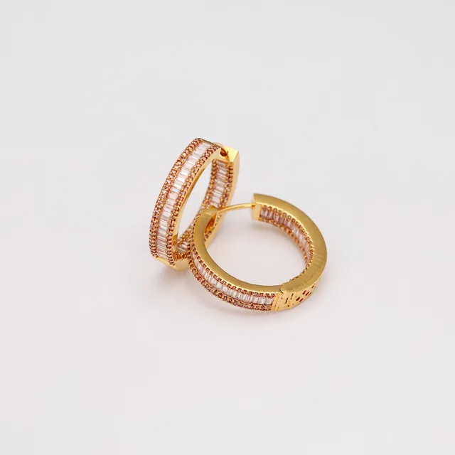 Rose Gold Hoops by Jewels by RF, view 2