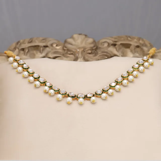 Polki Pearl Mala by Jewels by RF, view 3