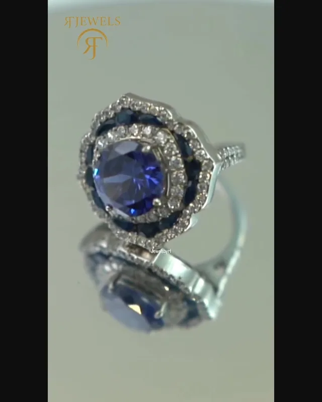 Sapphire Cocktail Ring by RF Jewels, view 2