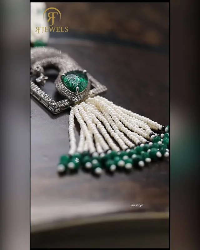 Mor Mahal Necklace by RF Jewels, view 3