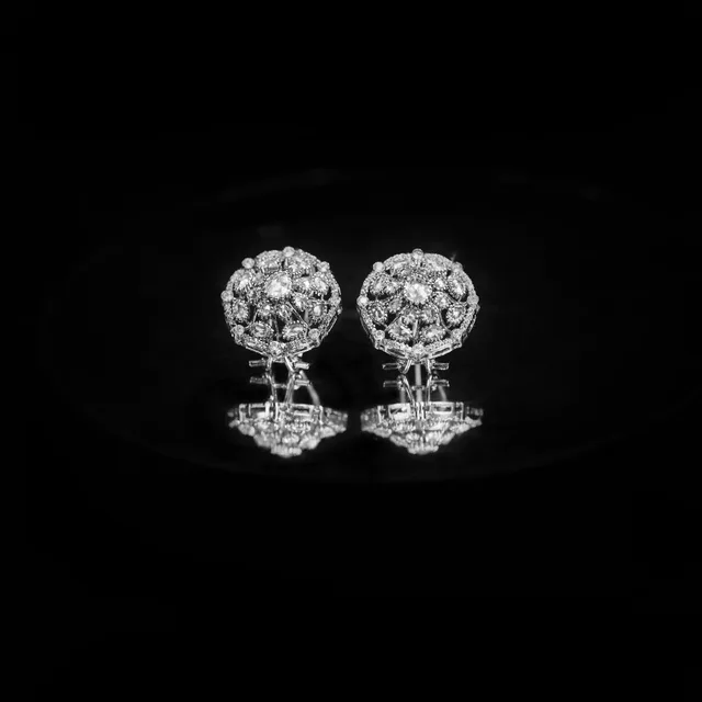Silver Polki Tops by Jewels by RF, view 2