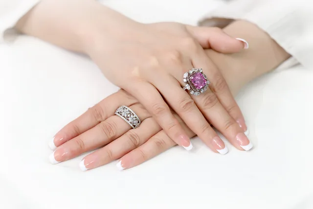 Pink Berry Ring by Jewels by RF, view 3