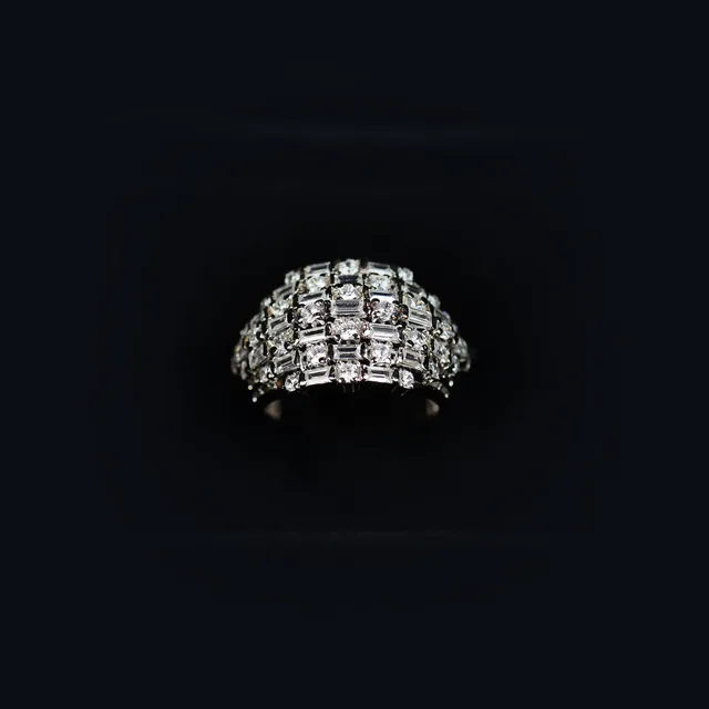 Baguette Thick Band by Jewels by RF, view 4