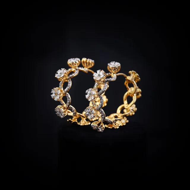 Floral Hoops by Jewels by RF, view 2