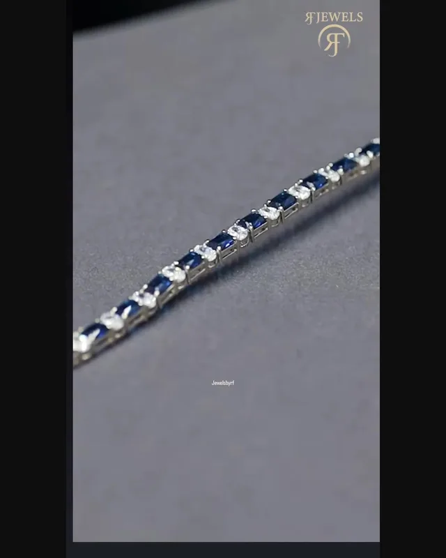 Sapphire Tennis Bracelet by RF Jewels, view 3