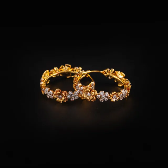 Flower Hoops by Jewels by RF