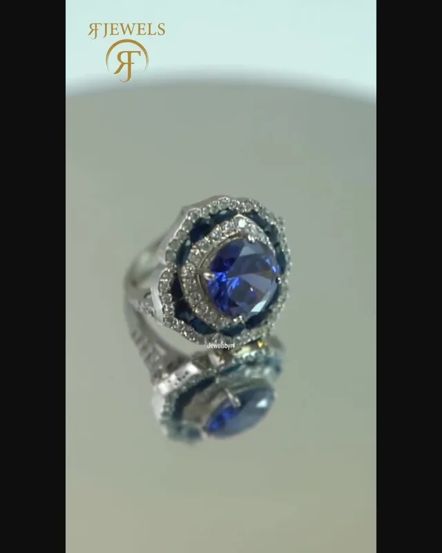 Sapphire Cocktail Ring by RF Jewels, view 3