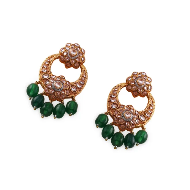 Phool Chandbali Green by Jewels by RF